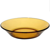 ظرف سرو دورالکس فرانسه عسلی قطر 14 سانت ( حلواخوری )