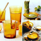 سرویس غذاخوری دورالکس فرانسه عسلی 6 نفره 44 پارچه