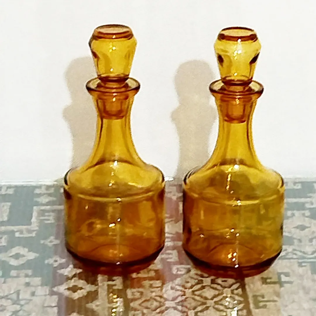 آبلیموخوری قدیمی فرانسه رنگ عسلی( یک جفت